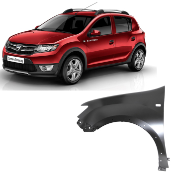 Fender anteriore OEM per Dacia Sandero Stepway Renault Sandero Stepway 2013-2016 (631013661R)