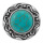 Women's Fashion Round Zircon Synthetic-Turquoise Ring