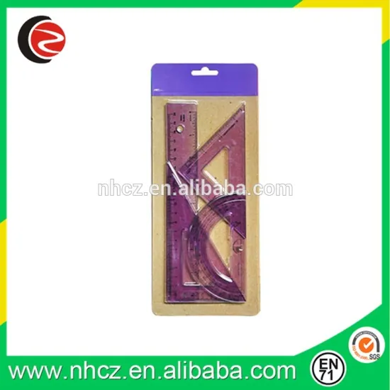 Purple Office Ruler Set