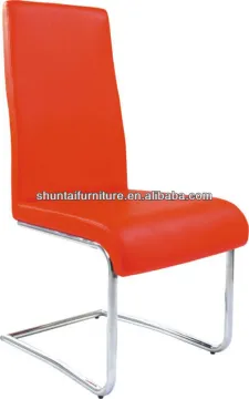 modern metal PU leather restaurant chair/dining chairs