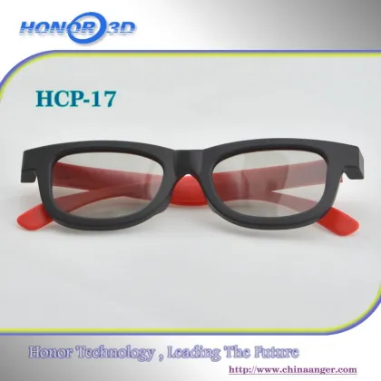 ABS frame linear 3D glasses / polarized lenses 3d glasses / colorful 3D glasses / 3d video glasses 2015