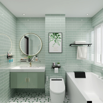 Hand-Painted 3" x 6" Glass Mosaic Tiles: Ideal for Kitchen and Bathroom Backsplashes