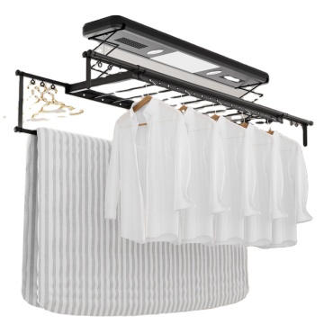 2024 Top Selling Telescopic Electric Lifting Drying Rack with Remote Control, Ceiling-Mounted Laundry Folding Racks - WiFi & Android Compatibility
