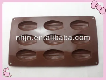 9 cavity Silicone Cake Mould Muffin Cups Cake Pan Soap Ice Chocolate Mold