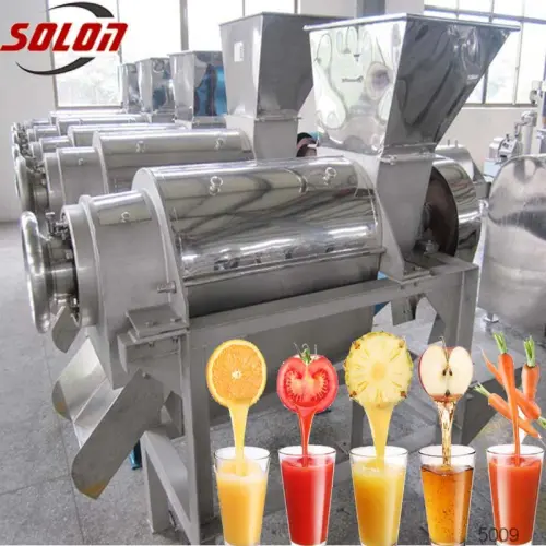 Fresh Fruits Fruit Pulp Extractor Food Processing Machines, High