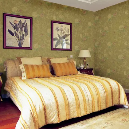pvc wallpaper for bedroom walls warm and comfortable