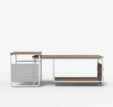 In-line living room panel TV cabinet