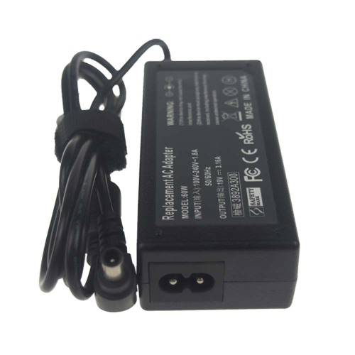 Adaptador de Alimentação CA de 60W 19V 3.16A para Fujitsu