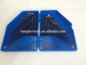 0.7-10mm metric hex key set with blue box