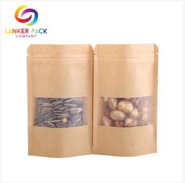 Bolsas de embalaje de alimentos de papel Kraft para alimentos secos