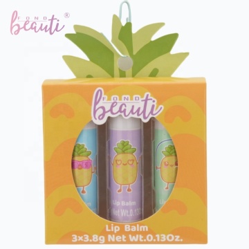 Wholesale Customizable Cute Non-Toxic Vegan Lip Balm Set for Kids