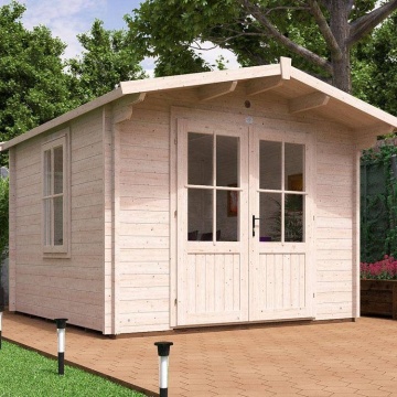 Pequeña casa de madera de jardín prefabricada