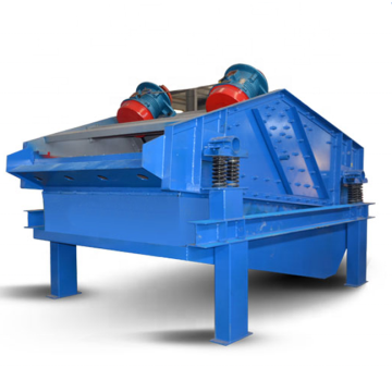 Dewatering vibrating screen with polyurethane mesh