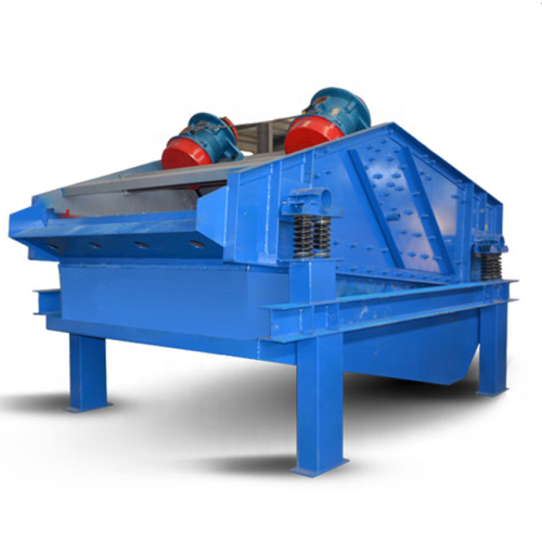 Dewatering vibrating screen with polyurethane mesh