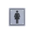 Dostosowany znak toaletowy ze stali nierdzewnej