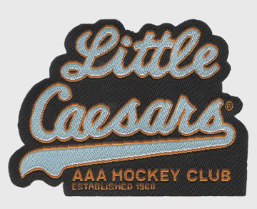 Die-cut Shape Woven Badge Customized