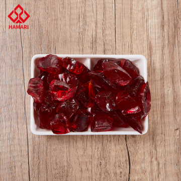 9-12mm Large Red Broken Glass Stones for Landscaping and Garden Rocks