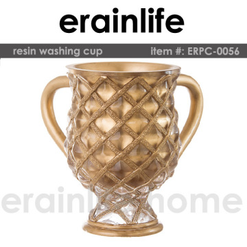 gold simple noble style resin hand washing cup, mug cup