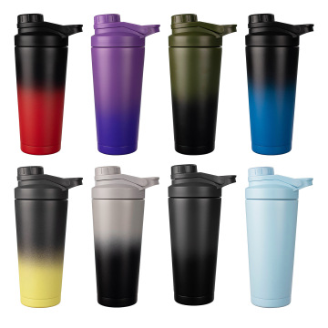 Stal nierdzewna termos kubek 750 ml - przenośna butelka do wytrząsarki fitness