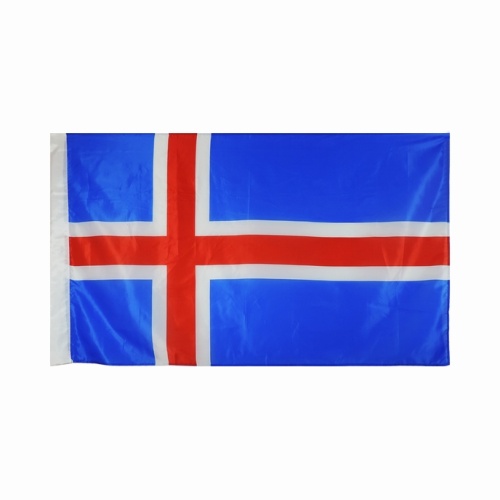 Custom polyester hign quality Iceland flag 3x5