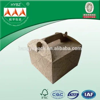 E flute printed food box, corrugated box, shipping packing box
