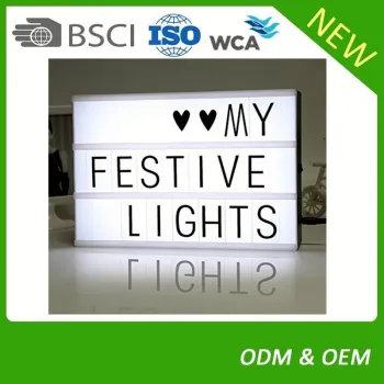 large lighting letter box