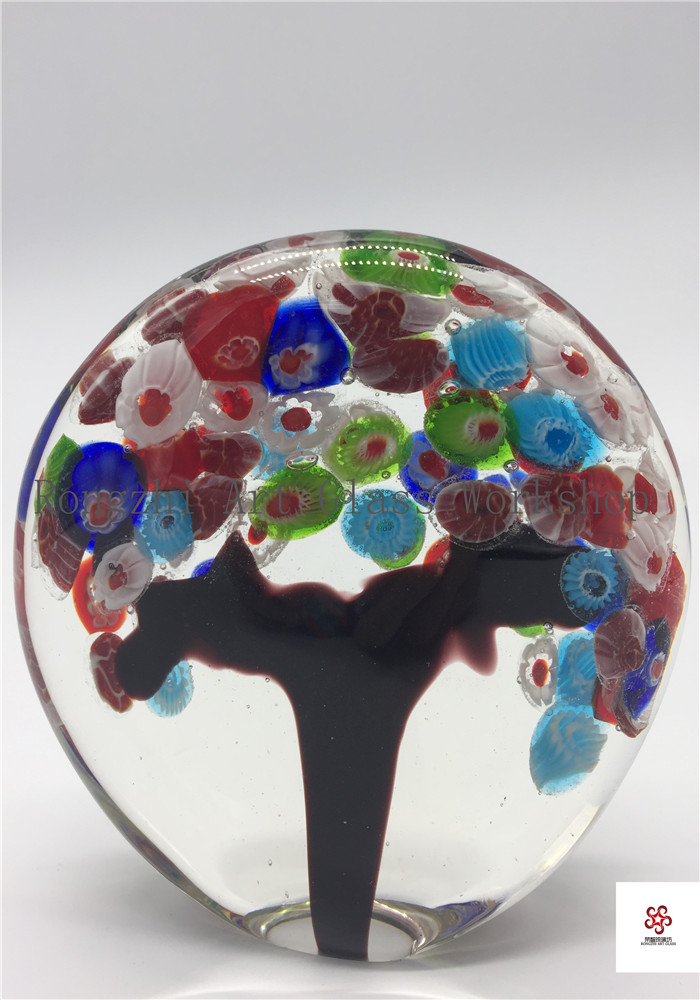 Colorful Tree Art Glass