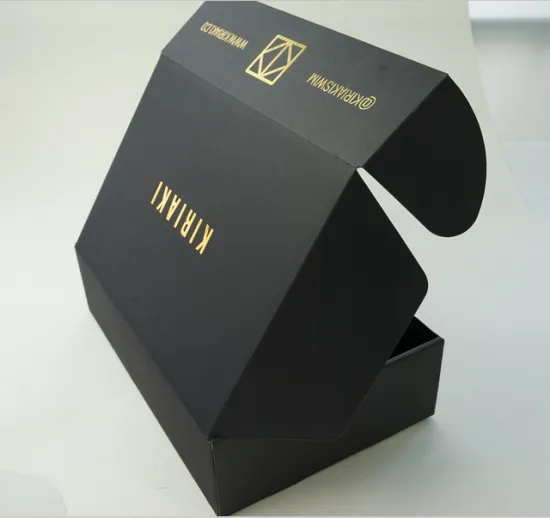 Factory hotsale custom Black recycled mailer shipping box