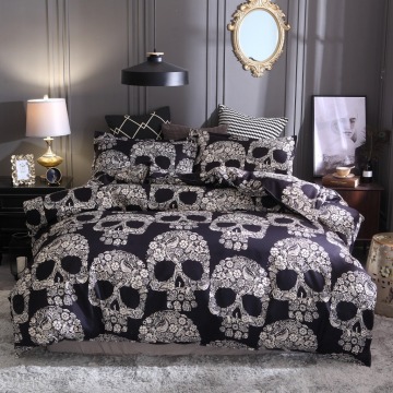 Wholesale 3D Skull Print Quilt Cover & Comforter Set: Unique Bed Textiles for Your Home