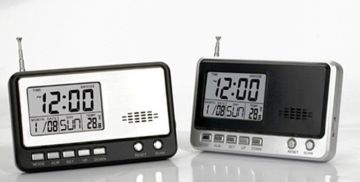 Electronic Fm Radio Digital Desk Calendar, Tracking And Locking Fm Radio Automatically