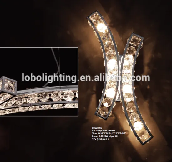 four lamp wall sconce/wall lamp with crystal/decoration crystal light