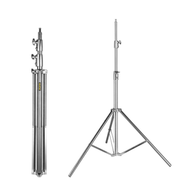 Soonpho 110 Inches Stainless Steel Heavy Duty Foldable Light Stand