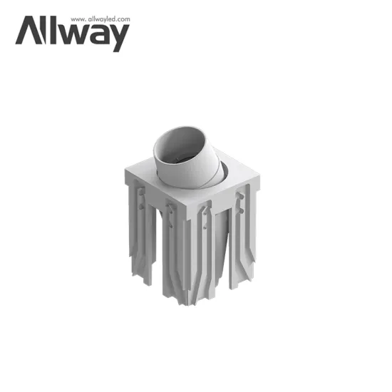 ALLWAY Modern Design Adjustable Reflector Colors Recessed LED Downlight: 4W and 5W Brightness Options