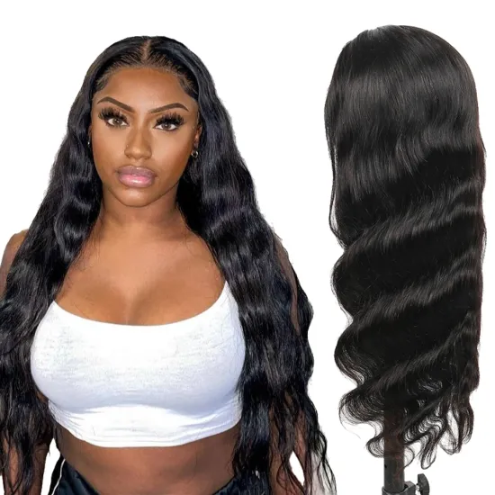 Pre Bleached Plucked 12A Wig Vendors 30 40 Inch Loose Wave Human Hair Straight Long Mink Lace Front Frontal Wigs