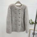 Sheep shearling lambswool fur women