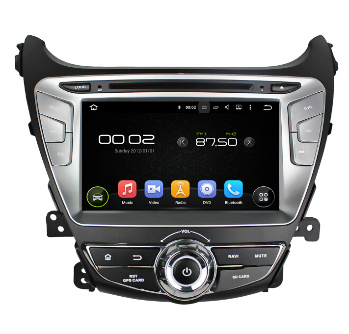 Quad core Hyundai Elantra 2014 Android 7.1 car dvd