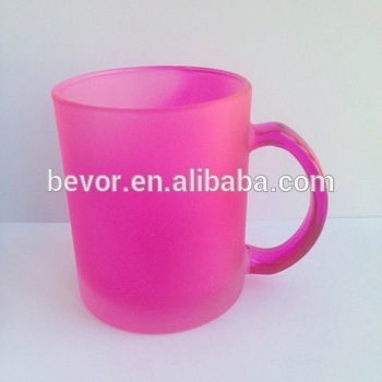 PINK GLASS MUG/GLASS CUP
