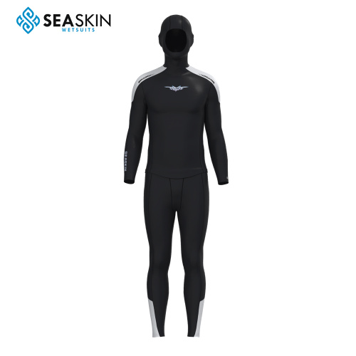 Seaskin Two Pieces Men's Hooded Spearfishing Wetsuits