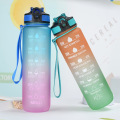 Plastic Sport Water Bottle with Time Marker BPA Free