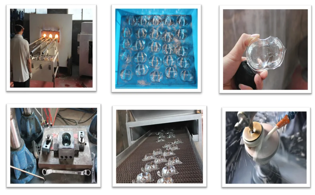 Pressed Borosilicate Plano Convex Optical Glass Light LED Lens