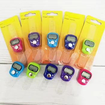 Mini Stitch Marker Finger Counter LCD Electronic Digital Tally Use Accurate Counter AG3 Button Battery Counting Range 0-99999