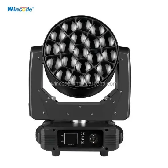 Big Bee Eye 19*15w 4 in 1 Color Pixel Control LED Zoom Moving Head Light for Disco Club Pub