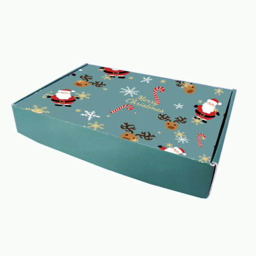 Custom Christmas Corrugated Paper Mailer Shipping Box