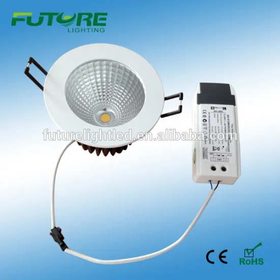 10W round dimmable recessed COB led downlight