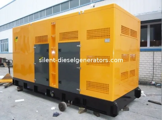 400kw 500kva Silent Diesel Generators , Sound-proof Wudong Diesel Generator Set V440wd