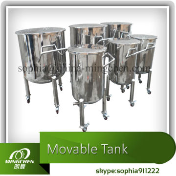 NEW! 100L-20000L Stainless Steel Storage Tank with movable casters/storage tank