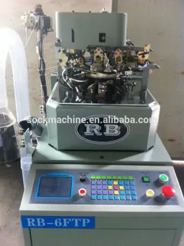 3.75 Inch Terry and Plain RB-6FTP Socks Knitting Machine