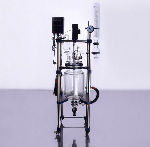 Reator de vidro químico de alta temperatura para aquecimento 10l