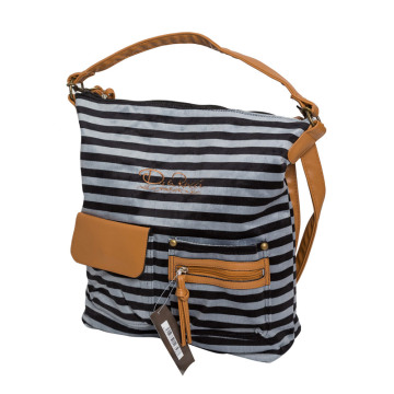 Fashion Designer Women Stripe Handbag Shoulder Bag (DR-05)