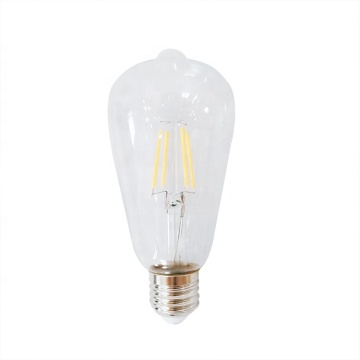 Vintage Antique E27 LED Filament Bulb - 4W 220V Glass Aluminum ST64